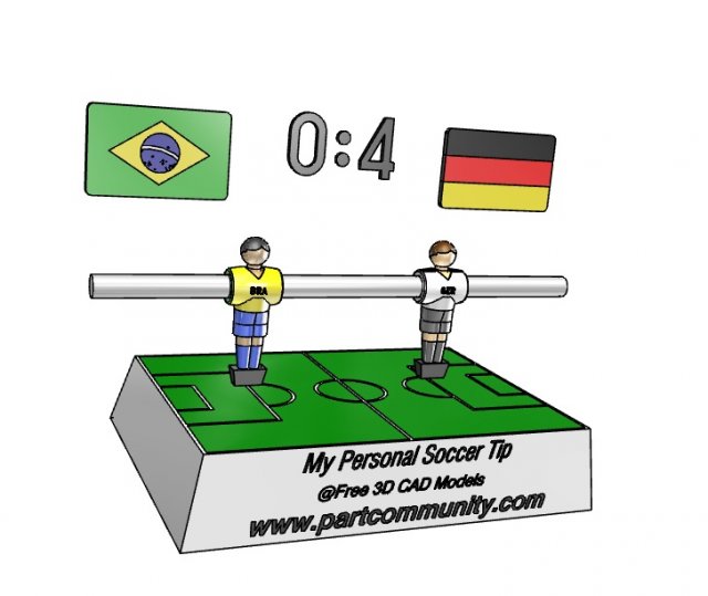 germany vs brazil Model 3D .c4d .max .obj .3ds .fbx .stl .blend 