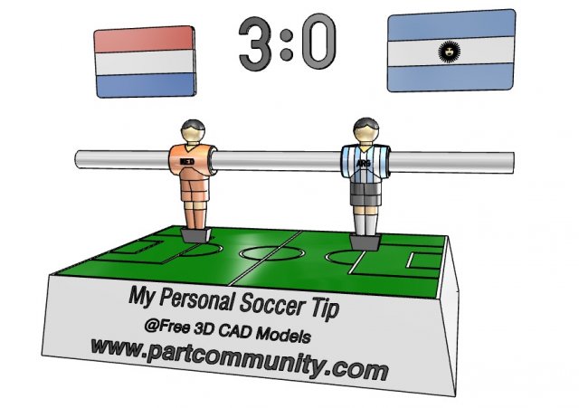 nederland vs argentina 3Dモデル .c4d .max .obj .3ds .fbx .stl .blend 
