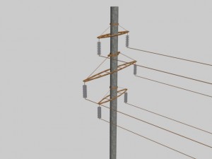 electric tower 3D मॉडल
