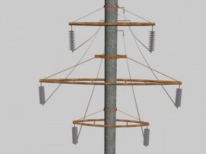 electric tower 3D मॉडल