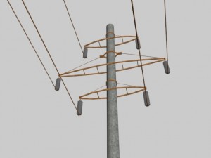 electric tower 3D मॉडल