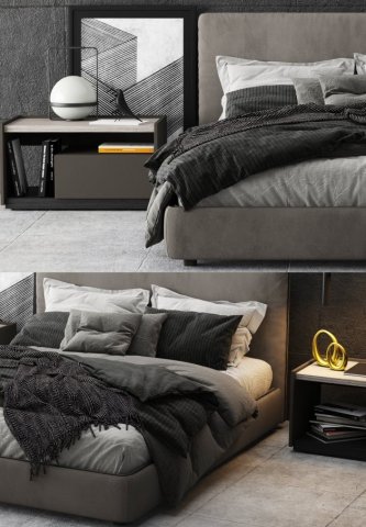 moltenic ribbon bed 3D Modell .c4d .max .obj .3ds .fbx .stl .blend 