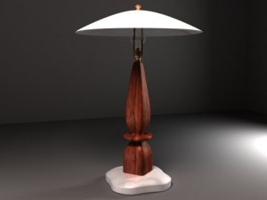 table touch lamp Modello 3D