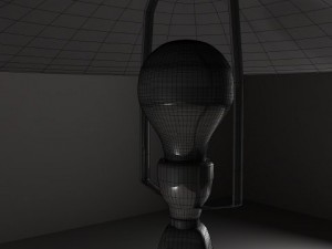 table touch lamp Model 3D