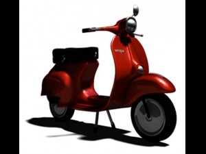 scooter vespa Modelo 3D