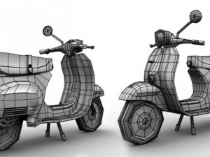 scooter vespa Modèle 3D