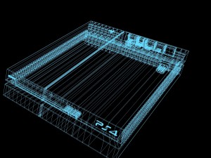 playstation 4 3Dモデル