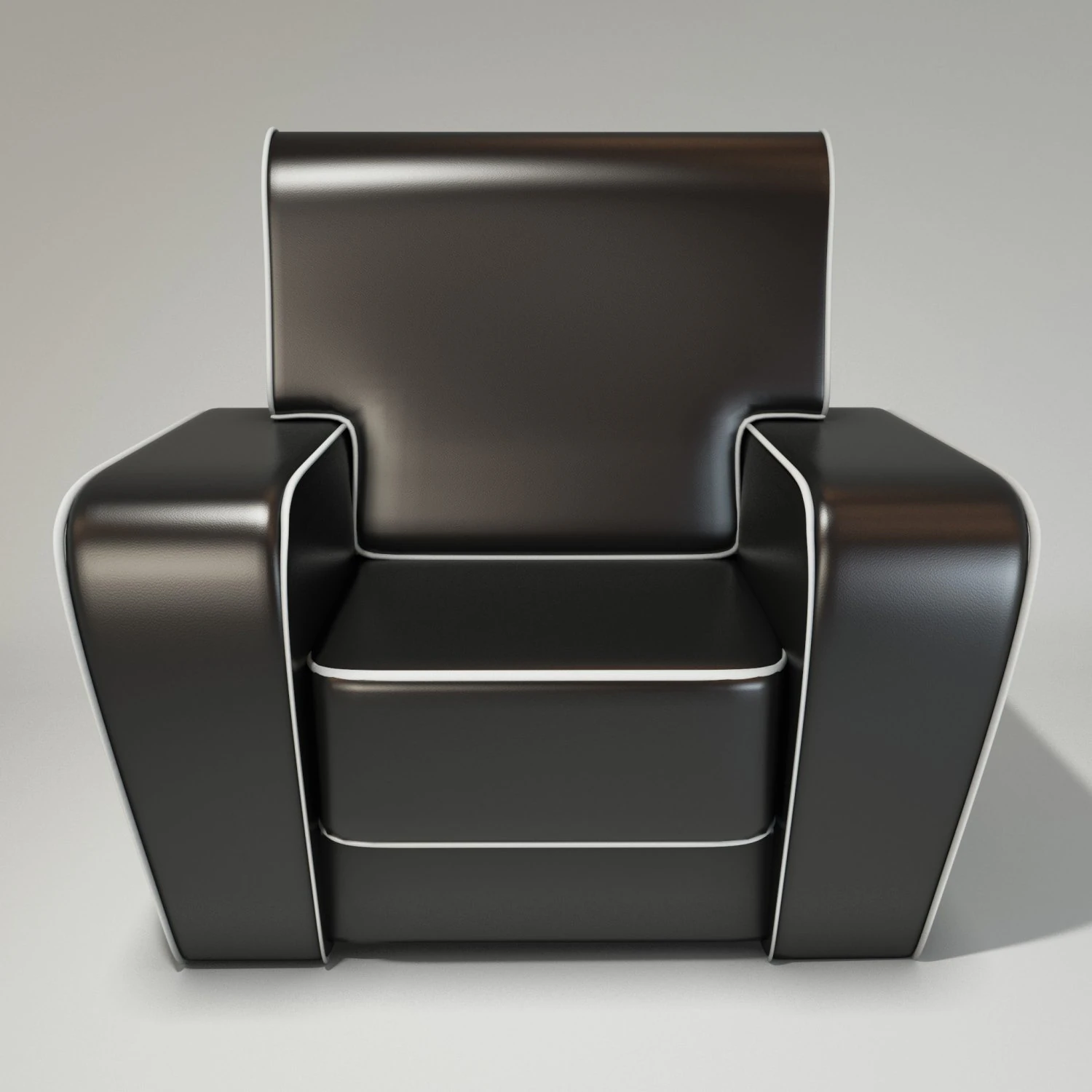 art deco chair 3D Model .c4d .max .obj .3ds .fbx .stl .blend 