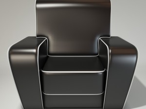 art deco chair Modelo 3D