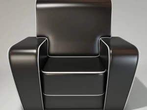 cadeira art déco Modelo 3D