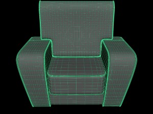art deco chair Modelo 3D