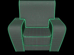 art deco chair 3D Model