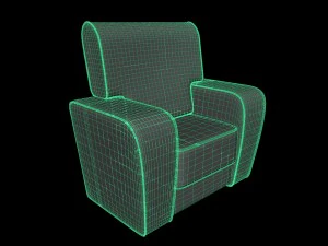 art deco chair 3D Model