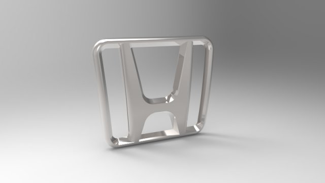 emblema honda 3D Model .c4d .max .obj .3ds .fbx .stl .blend 