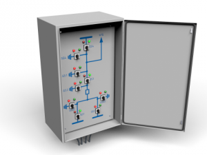 disconnect switches remote control cabinet Model 3D
