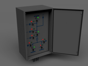 disconnect switches remote control cabinet Modèle 3D