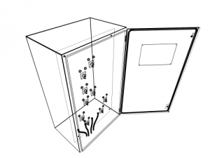 disconnect switches remote control cabinet Modèle 3D