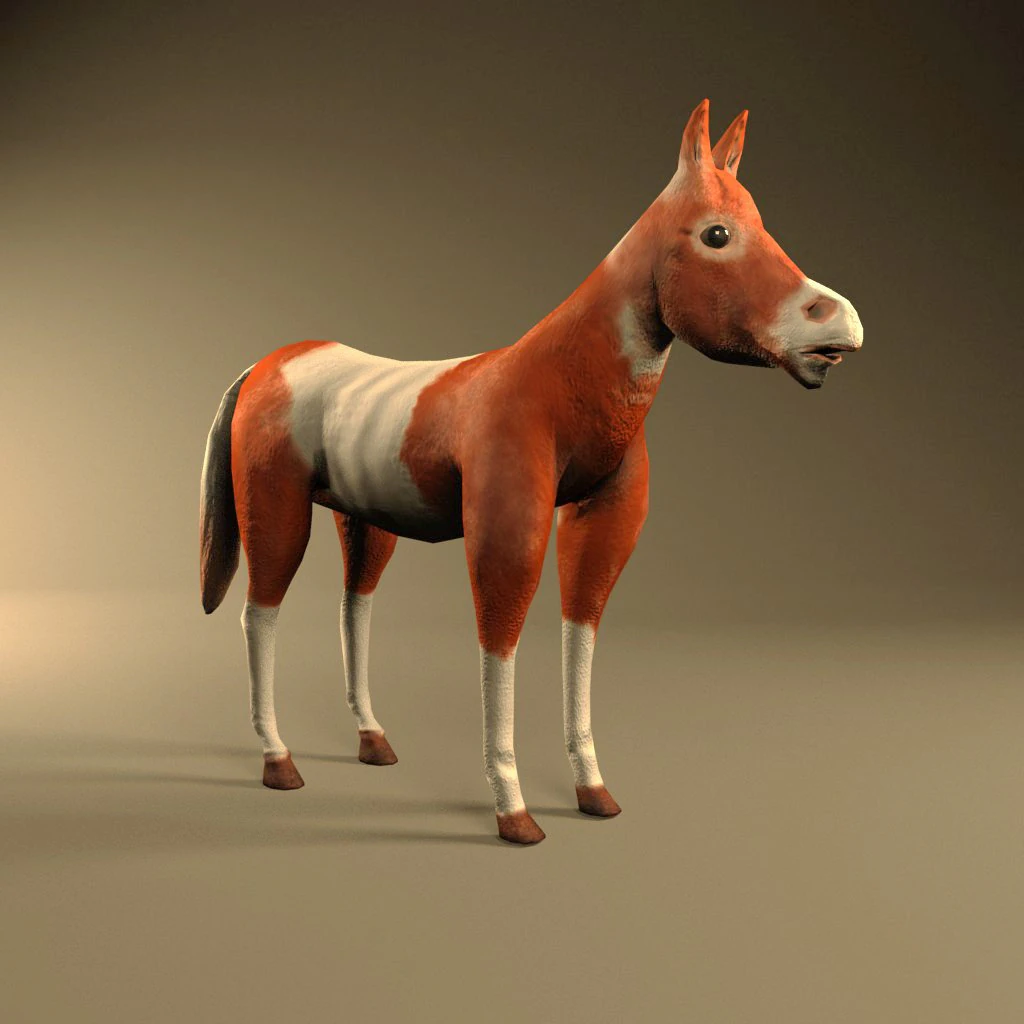 dunkyhorse 3D Model .c4d .max .obj .3ds .fbx .stl .blend 