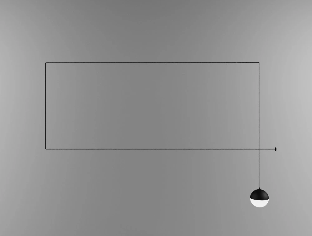 flos string light 3D Model .c4d .max .obj .3ds .fbx .stl .blend 