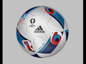 official match ball euro 2016 - france - beau jeu 3D Model