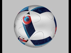 official match ball euro 2016 - france - beau jeu Model 3D