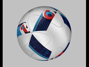 official match ball euro 2016 - france - beau jeu Model 3D