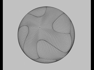 official match ball euro 2016 - france - beau jeu Model 3D