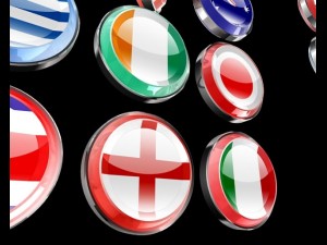 flags of world cup 2014 3D Model