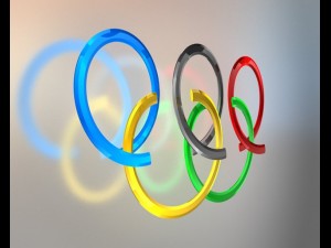 animated olympic rings Modello 3D