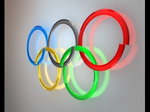 animated olympic rings Modello 3D