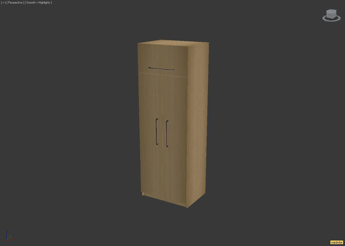 wardrobe 3D Model .c4d .max .obj .3ds .fbx .stl .blend