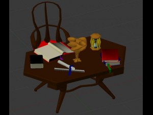 fantasy lab furniture and objects 3Dモデル
