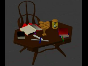 fantasy lab furniture and objects 3D Model