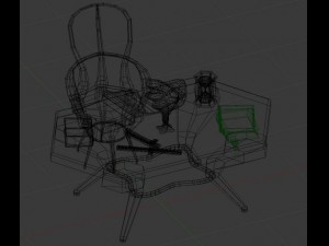 fantasy lab furniture and objects 3Dモデル