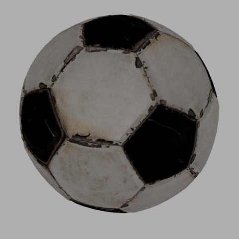 old scrapped soccer ball Modèle 3D .c4d .max .obj .3ds .fbx .stl .blend 