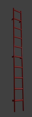 low poly ladder 3D Model .c4d .max .obj .3ds .fbx .stl .blend 