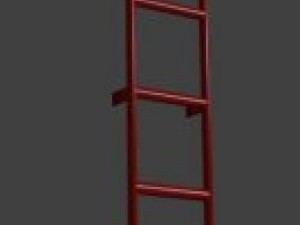 low poly ladder Modello 3D