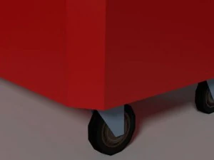 littre container low poly 3D Model
