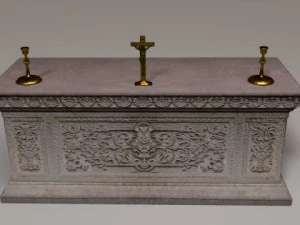 altar  low poly 3D Model