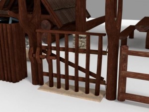 arbor at river spring 3Dモデル
