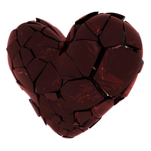 broken heart 3D Model .c4d .max .obj .3ds .fbx .stl .blend 