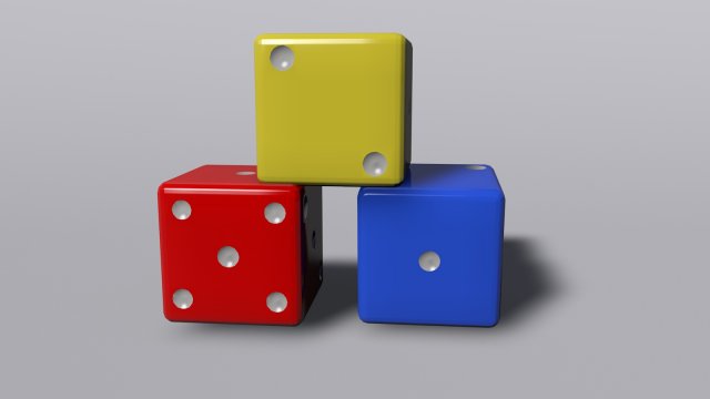 dice Model 3D .c4d .max .obj .3ds .fbx .stl .blend 