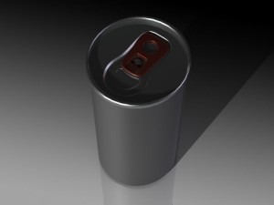 energy drink can 3D मॉडल