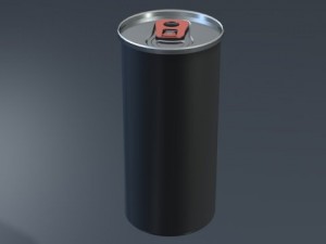 energy drink can Model 3D