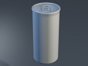 energy drink can Model 3D