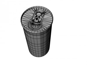 energy drink can Model 3D
