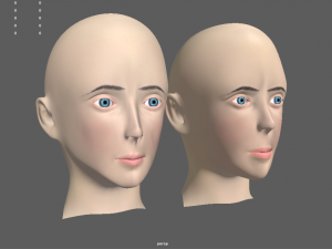 girl head Modello 3D