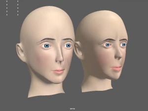 kız kafası 3D Model