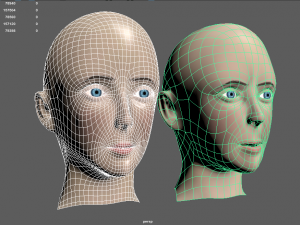 girl head 3D Model