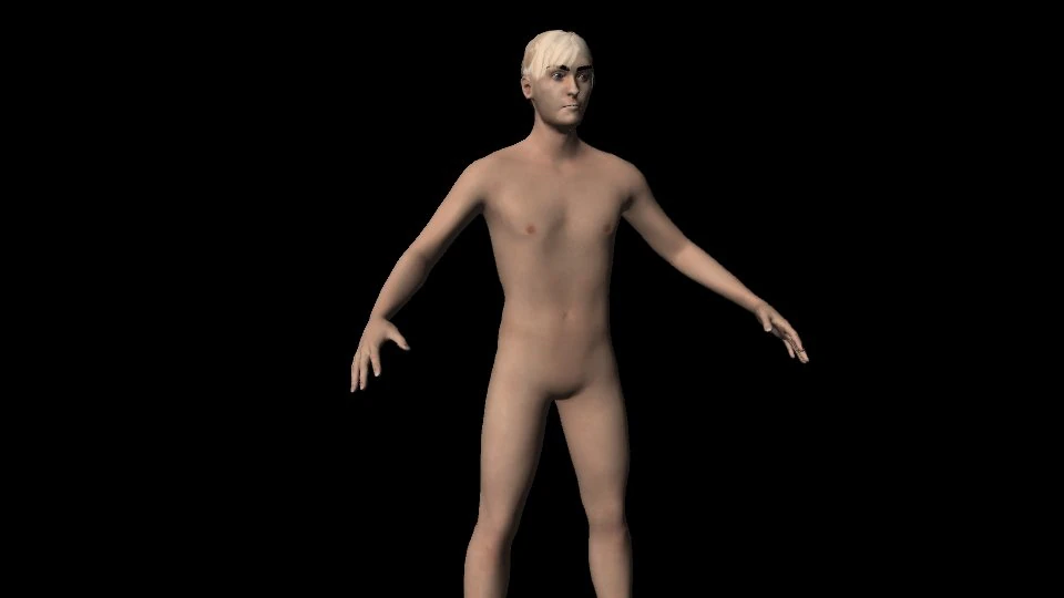 low poly man 3D Model .c4d .max .obj .3ds .fbx .stl .blend 
